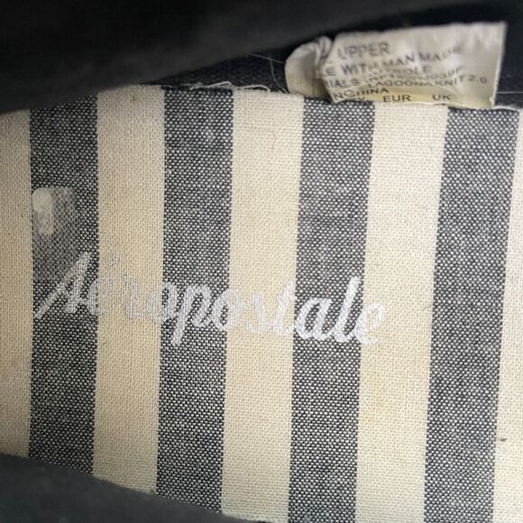 Aeropostale Slip On Sneakers Shoes Womens 8.5 Black Round Toe Casual Comfort - Picture 8 of 13